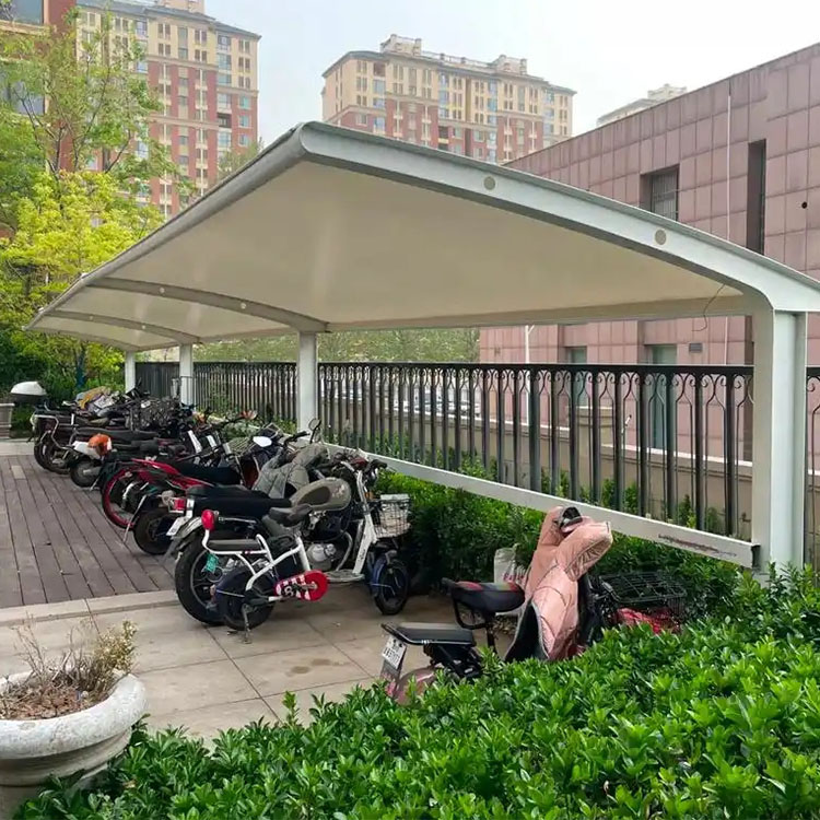 文安县膜结构电动车棚